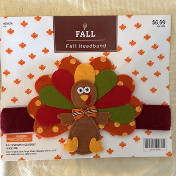 Lot of Thanksgiving harvest fall kids crafts headbands stickers pilgrims turkey - Picture 3 of 9